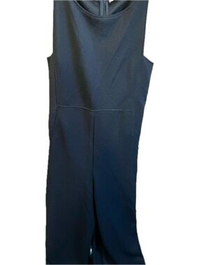 Zara Textured Black Jumpsuit